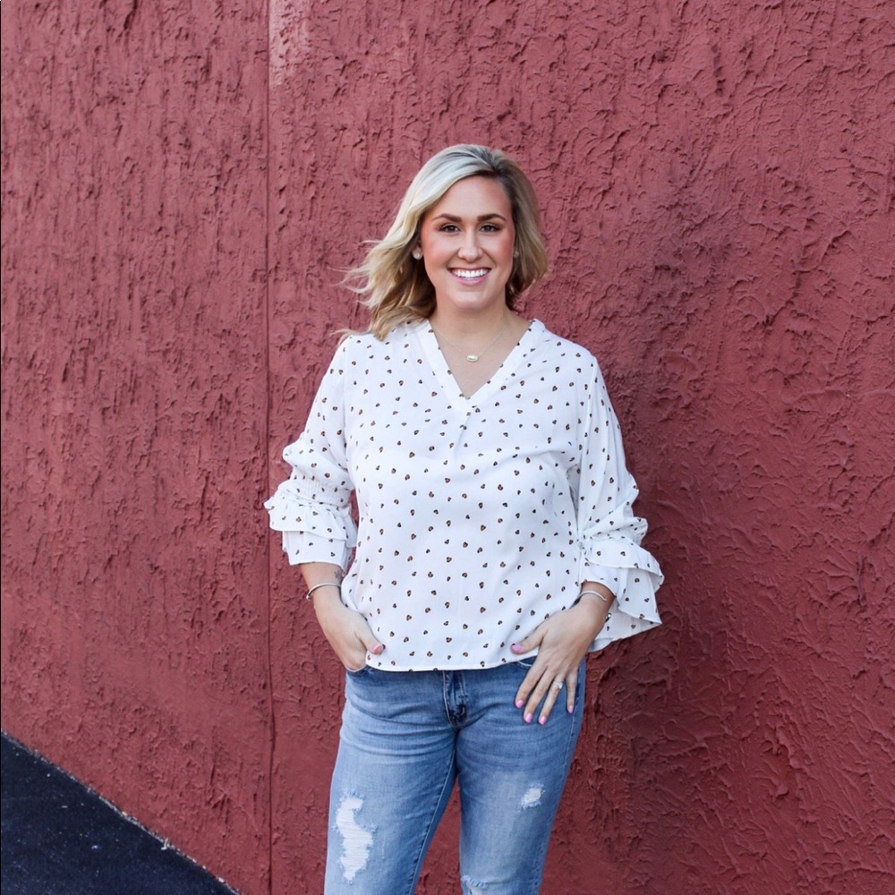 Bell Sleeve Leopard Top